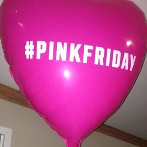 Pink Friday heart shaped balloon